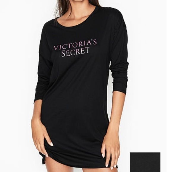 Victoria's secret long sleeve sleep shirt sale